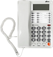 Телефон проводной Ritmix RT-495 белый/серый
