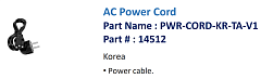 Кабель питания Bluebird ASSY: S20 AC Power Cord (Europe)