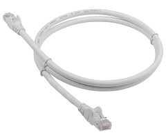  Патч-корд LANMASTER LSZH UTP кат.6, 0.5 м, серый