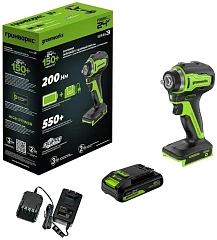 Гайковерт Greenworks G24IW200 аккум. патрон:квад.3/8" (3803607CUA)
