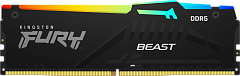 Оперативная память Kingston 16GB 6400MT/s DDR5 CL32 DIMM FURY Beast RGB EXPO