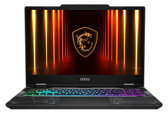 ноутбуки MSI Cyborg 15 B2RWFKG Ultra5 210H 15,6" FHD (1920 x 1080)144Hz DDR5 16GB (8GB*2),1TB SSD, NV RTX 5060 (8GB GDDR7),53.5Whr,1,98kg,1y,Dos,Translucent Black