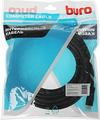 Кабель аудио-видео Buro HDMI 2.0 HDMI (m)/HDMI (m) 10м. позолоч.конт. черный (BHP HDMI 2.0-10)