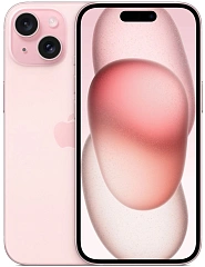 Смартфон Apple A3090 iPhone 15 128Gb розовый моноблок 3G 4G 1Sim 6.1" 1179x2556 iOS 17 48Mpix 802.11 a/b/g/n/ac/ax NFC GPS GSM900/1800 TouchSc Protect [MTP13HN/A]