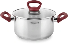 Кастрюля/ Кастрюля Rondell Heidi RDS-1114 4.8л. d=24см (с крышкой) стальной