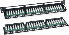 Патч-панель Cabeus PLHD-48-CAT.6-DUAL 19" 1U 48xRJ45 кат.6 UTP