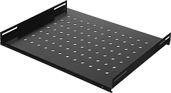 Полка стационарная NTSS NTSS-FS-600-BL 1U нагр.:60кг. 19" 350мм черный (упак.:1шт)