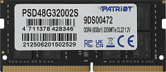 Оперативаня память Patriot SL DDR4 8GB 3200MHz SO-DIMM SINGLE 1*8GB CL22 22-22-22-52 1.2V (analog PSD48G320081S)