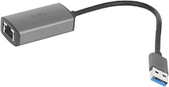 Концентратор CUDY USB-A to Ethernet Adapter Aluminum Portable USB-A to Gigabit Ethernet Adapter, Compatible with Laptop, MacBook, Surface, PC with Windows, XP, Mac/Linux and more