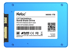 Ssd накопитель Netac SSD N600S 1TB 2.5 SATAIII 3D NAND, 7mm, R/W up to 560/520MB/s, TBW 560TB, 5y wty