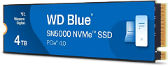 Твердотельный накопитель Western Digital Black SSD SN5000 M2.2280 PCIe 4.0 4Tb, 5500MBs/5000MBs, TBW 1200, WDS400T4B0E, 1 year