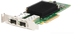 Контроллер DELL Emulex LPe35002 Dual Port FC32 Fibre Channel HBA, PCIe Low Profile V2, Customer Kit (including FC32 trancievers x 2)