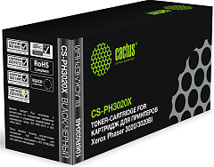 Картридж лазерный Cactus CS-PH3020X 106R03048 черный набор двойная упак. (1500стр.) для Xerox Phaser 3020/3020BI