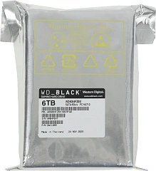 Жесткий диск Western Digital Black 6ТБ, HDD, SATA III, 128MB, 7200rpm 3.5"