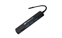 Док-станция ORIGO Док-станция USB-C, 3xUSB 3.0, 1xUSB-C/PD 3.0, 1xHDMI, слот SD/TF/microSD