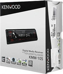 Автомагнитола Kenwood KMM-105 1DIN 4x50Вт USB 2.0 AUX 1 RDS