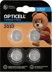 Батарея Opticell Specialty Turbo Max 6061002 CR2032 (4шт) блистер