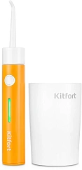 Ирригатор/ Ирригатор Kitfort КТ-2957-4 портатив. импульсн. 2насад. оранжевый/белый