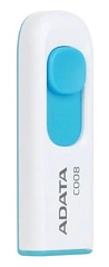 USB накопитель ADATA C008 AC008-32G-RWE USB 2.0, 32GB White/Blue, RTL (609666)
