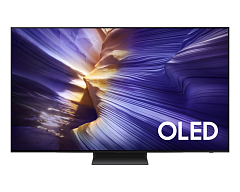 Телевизор Samsung OLED TV QE55S90FAUXRU, 55', OLED, 4K 3840x2160, 120Hz, Tizen Smart TV, 40W, Tuner (DVB-T2/C/S2, PAL,SECAM), HDMI, USB, CI+, Wi-Fi, BT, LAN, VESA 300x200, class A, Graphite Black