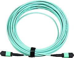 Каб.сборка Lanmaster LAN-12M-12M/OM4B-20 12x50/125 OM4 MPO-MPO 20м LSZH розовый
