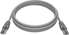 Патч-корд NTSS NTSS-PC-UTP-RJ45-5e-2.0-LSZH-GY UTP RJ-45 вил.-вилка RJ-45 кат.5E 2м серый LSZH 26AWG