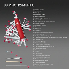 Нож перочинный Victorinox Evoke Alox (0.9411.D20) 136мм 4функц. красный подар.коробка