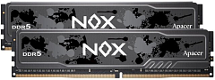 оперативная память Apacer DDR5 32GB 5600MHz DIMM NOX Black Gaming Memory (PC5-44800) CL40 1.25V (Retail) 2048*8 Kit (2x16GB) Heat Sink (Retail) 3 years (AH5U32G56C522MBAA-2)