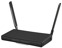 Точка доступа MikroTik hAP ac3 with 4-core 716 MHz CPU, 256MB RAM, 5 x Gigabit LAN (PoE-out on port#5), two wireless interfaces (built-in 2.4Ghz 802.11b/g/n two chain, built-in 5Ghz 802.11ac two chain), 3dBi 2.4GHz