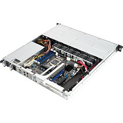 Серверная платформа ASUS RS300-E11-RS4 Rack 1U,1xSocket LGA 1200,4xUDIMM(3200/2933/2666),4xLFF SATA/SAS(upto2xNVMe),2x1GbE,2x450W,ASMB10-iKVM