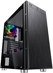 корпус Accord 3407 black w/o PSU ATX 8x120mm 2xUSB2.0 1xUSB3.0 audio bott PSU