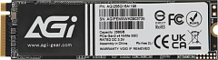 Твердотельный накопитель SSD AGI AI198 256GB M.2 2280 Client PCIe Gen3x4 with NVMe, 1936/1217, IOPS 92/241K, MTBF 1.6M, 3D TLC, 100TBW, 0,36DWPD, RTL{100} (610194)