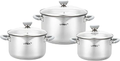 Набор кастрюль Vitek Вкус жизни VT-SS1226 6 предметов