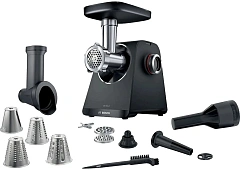 Мясорубка Bosch MFWS440B Мясорубка Bosch, мощность 1900 Вт, цвет черный