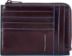 Чехол для кредитных карт Piquadro Blue Square PU1243B2R/MO коричневый натур.кожа
