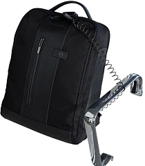 Рюкзак мужской Piquadro Brief2 CA4818BR2/N черный нейлон/натур.кожа