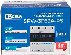 Стабилизатор напряжения Rucelf SRW-3F63A-PS трехфазный белый