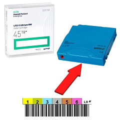 Ленточный картридж HPE Ultrium LTO9 Data cartridge 45TB RW (without Label)