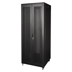 Шкаф 19" Шкаф 19 Business, 42U 800x1200, черный, передняя дв. перфорир., задняя дв. распашная перфорир.