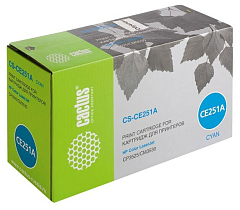 Картридж лазерный Cactus CS-CE251A CE251A голубой (7000стр.) для HP CLJ CP3525/CM3530
