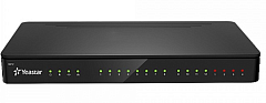 YEASTAR IP-АТС до 20 абонентов и 8 одновременных вызовов, позволяет подключать аналоговые линии/телефоны, BRI, GSM, UMTS-линии посредством дополнительных модулей