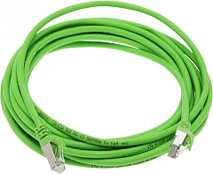 Патч-корд ITK PC02-C5EFL-5M FTP RJ-45 вил.-вилка RJ-45 кат.5E 5м зеленый LSZH (уп.:1шт)