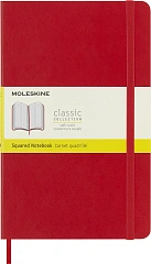 Блокнот Moleskine CLASSIC SOFT QP617F2 Large 130х210мм 192стр. клетка мягкая обложка красный