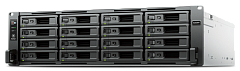 Система хранения данных Synology Rack 3U QC3,35GhzCPU/8Gb(32)/RAID0,1,10,5,6/16hot plug (3,5' or 2,5')/upto 28hp with RX1225RP/2xUSB3.2/2xGbE/1x10GbE (1xExp.)/iSCSI/2xPS/no rail/1YW repl RS2821RP+