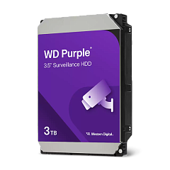 Жесткий диск Western Digital HDD SATA-III 3Tb Purple WD33PURZ, 5400 RPM, 256MB buffer (DV&NVR), 1 year (аналог WD30PURZ)