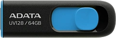USB накопитель ADATA UV128 AUV128-64G-RBE USB 3.0, 64GB Blue, RTL (797150)