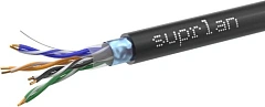 Кабель сетевой информационный Suprlan Median 01-1034-1 кат.5E F/UTP 4 пары 24AWG PVC внешний 305м черный