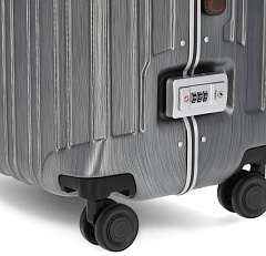 Чемодан Piquadro PQ LM (BV4427PQLM/NCU) 46x68x26.5см 69л. 4.68кг. поликарбонат/натур.кожа темно-серый