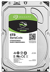 Жесткий диск Seagate Barracuda HDD 3.5" SATA 6Tb, 5400 rpm, 256Mb buffer, 512e/4kn, SMR, ST6000DM003, 1 year