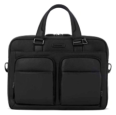 Сумка мужская Piquadro Modus Special CA2849MOS/N с отделением для ноутбука 14" черная натур.кожа